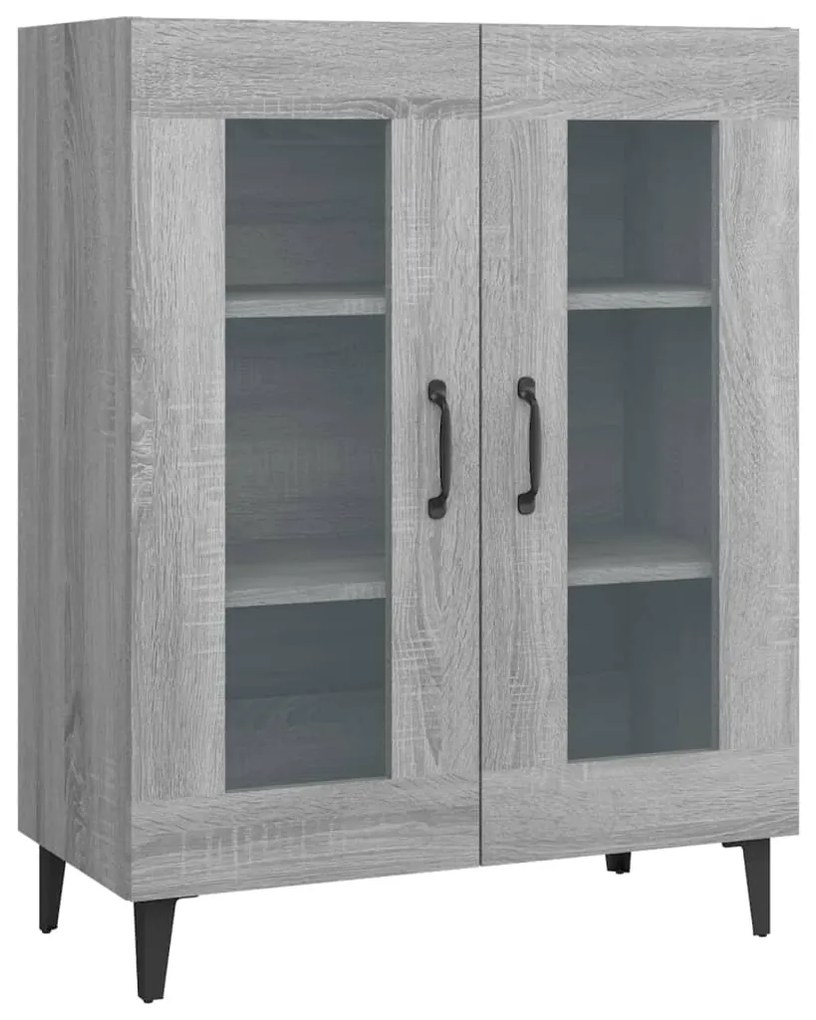 817337 vidaXL Dulap, gri sonoma, 69,5x34x90 cm, lemn compozit