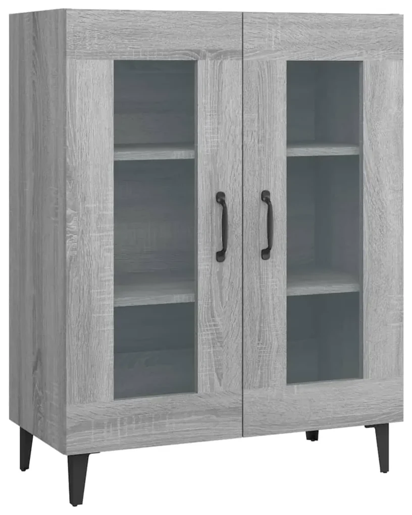 817337 vidaXL Dulap, gri sonoma, 69,5x34x90 cm, lemn compozit