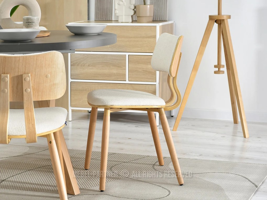Scaun Woodyman (crem + stejar). Promo -6%. 1111307