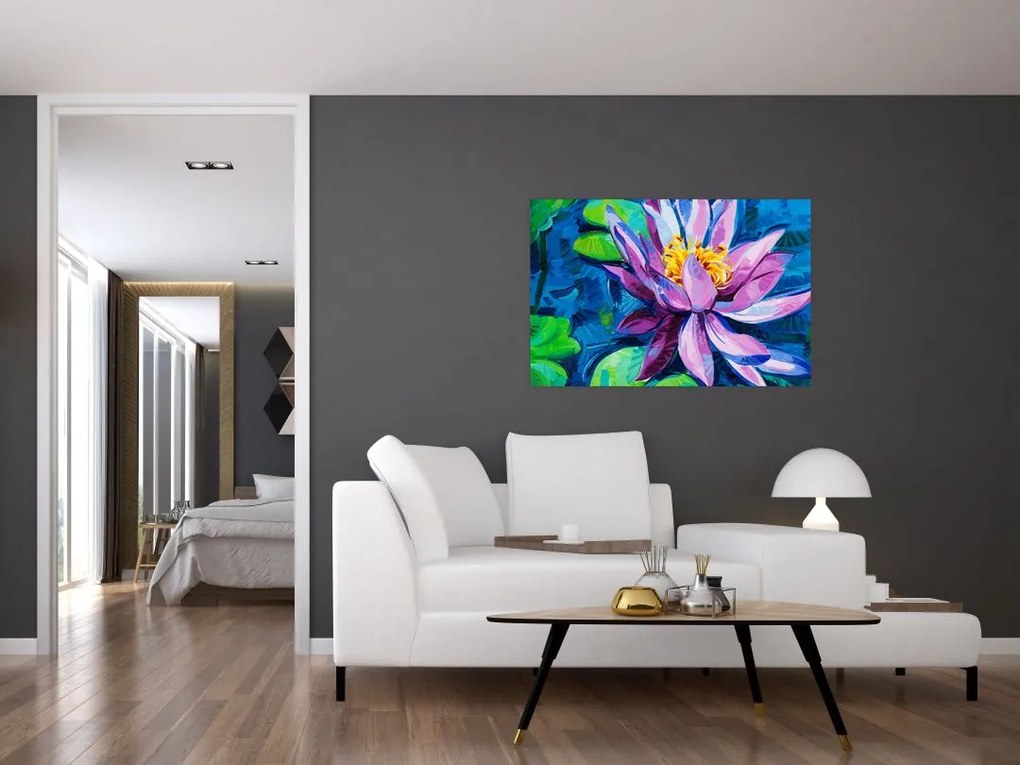 Tablou - Nufăr pe apă (90x60 cm)