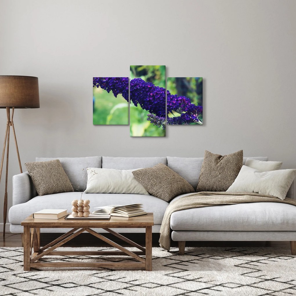 Tablou cu floare albastră (90x60 cm)