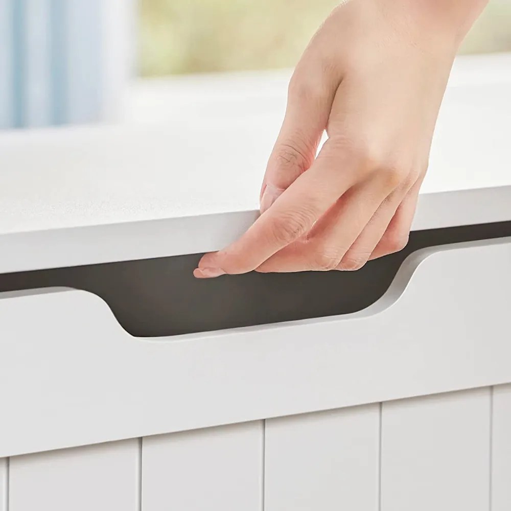 Vasagle Cufăr de depozitare GRETA, 76x48x40 cm, alb