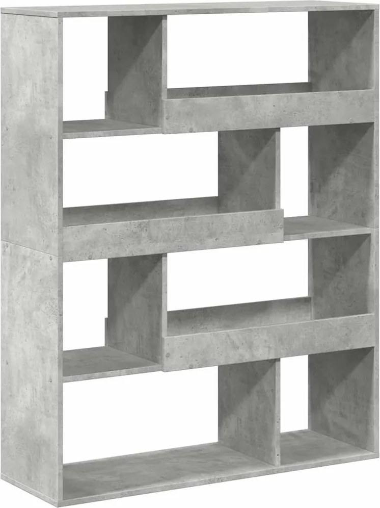 vidaXL Separator de cameră, gri beton, 100x33x125,5 cm, lemn prelucrat