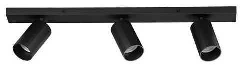 Plafoniera cu 3 spoturi GU10 ZELOS negru