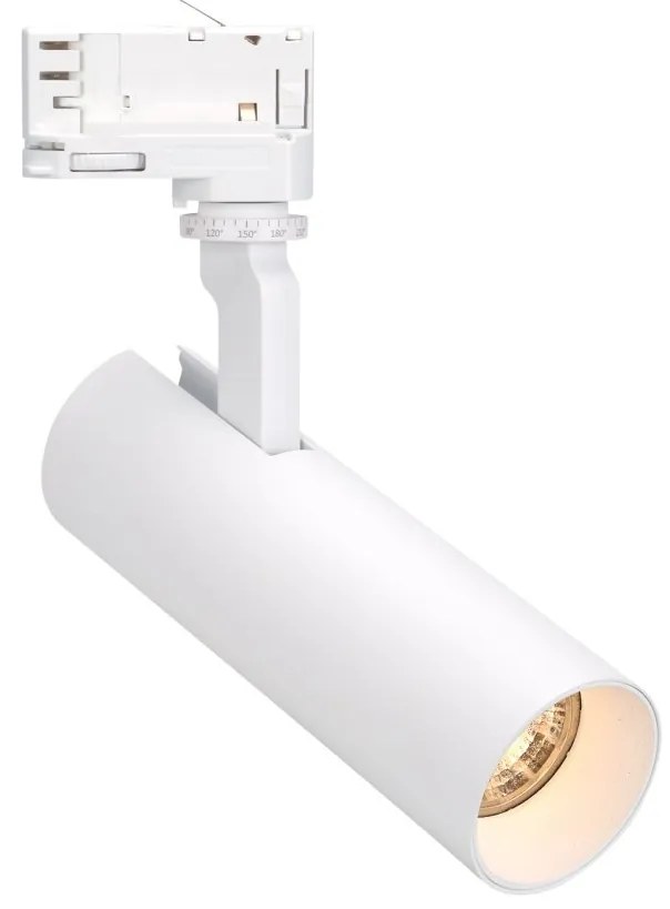 Spot LED directionabil pentru sina trifazata MAXLIGHT, SHINEMAKER alb