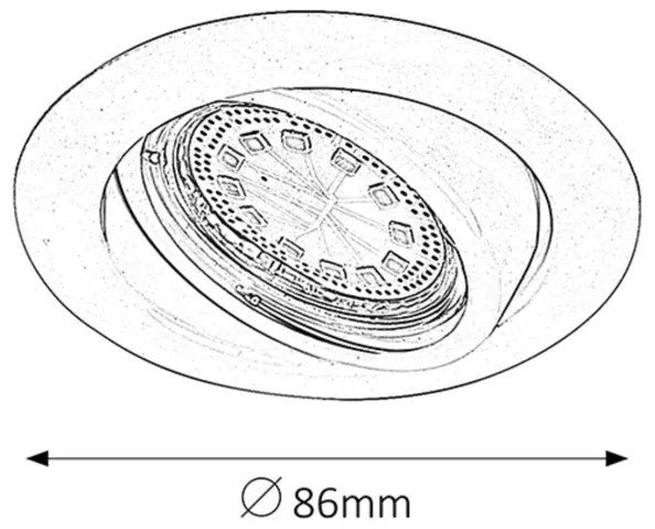 Rabalux 1166 - Set de 3 spoturi LED încastrate LITE, 3x GU10/3W/230V