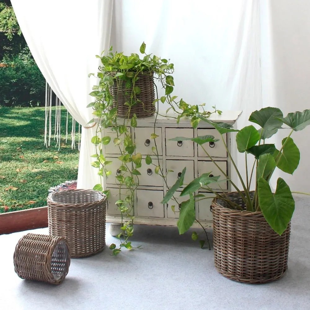 Set 4 coșuri din ratan House Nordic Bogor