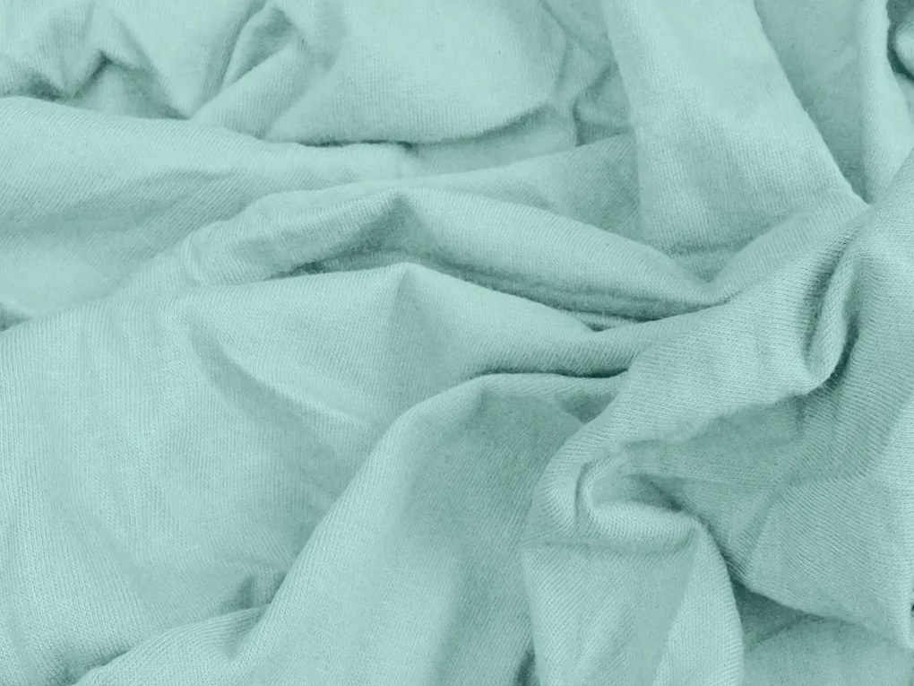 Cearsaf jersey EXCLUSIVE mentol 140x200cm, 100% bumbac