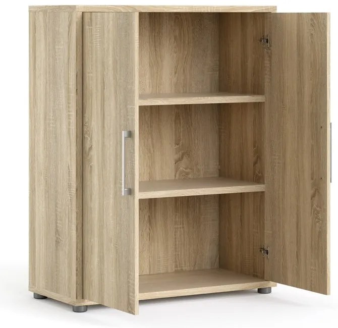 Bibliotecă modulară cu aspect de lemn de stejar 89x113 cm Prima – Tvilum