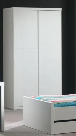 LARA 2 UȘI Dulap camera copii ALB
