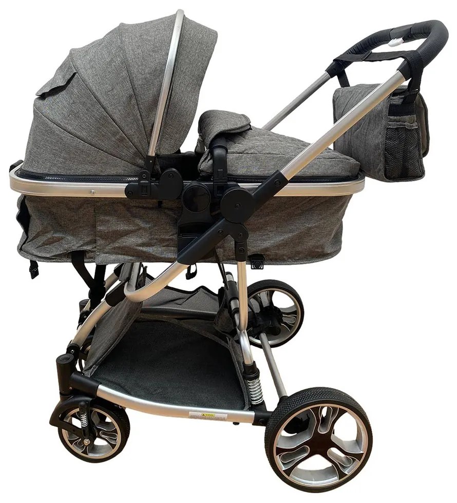 Carucior 2 in 1 transformabil in mod sport, 0-36 luni, Gri - CPC-16-gri