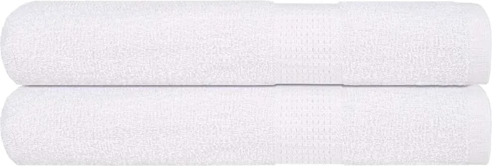 vidaXL Prosoape de saună, FROGN, 2 buc., alb, 80x200 cm, 360 g/m²