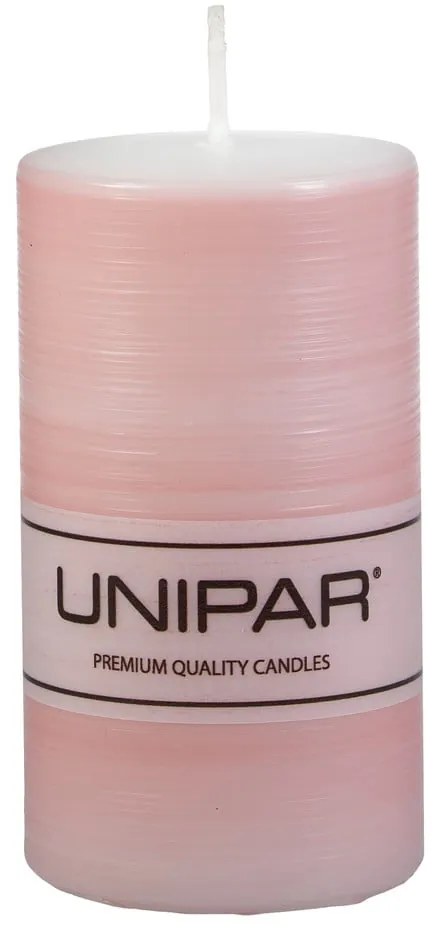 Lumânare Unipar Finelines, durată ardere 40 h, roz