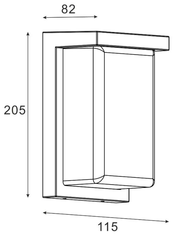Aplica de Perete Exterior, Protectie IP65, Alba