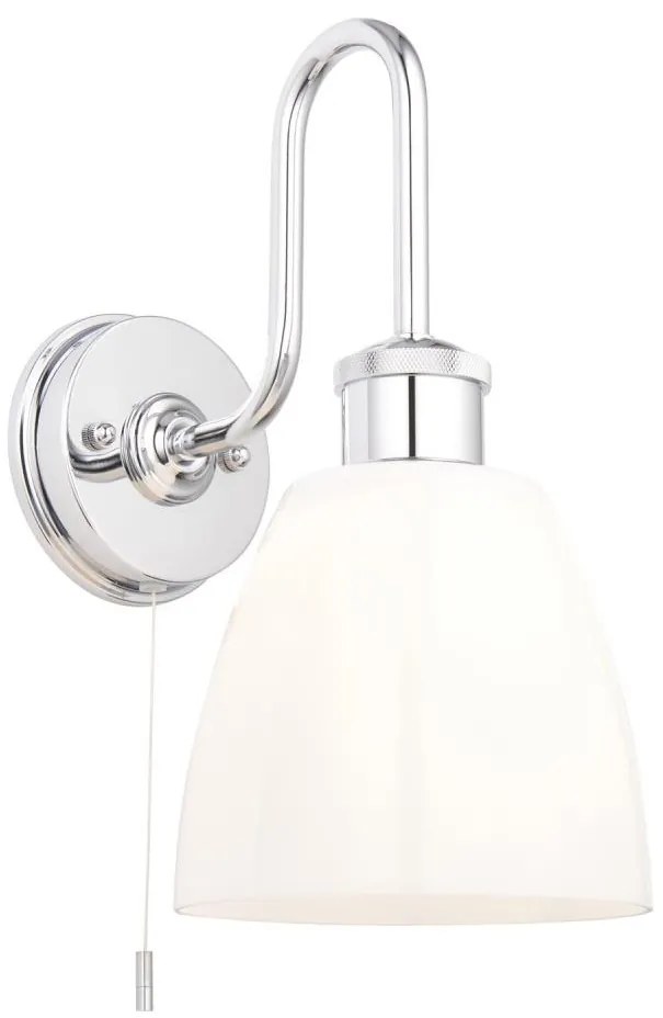 Endon 95506 -Aplica de perete pentru baie PIPER 1xE27/10W/230V IP44 crom lucios