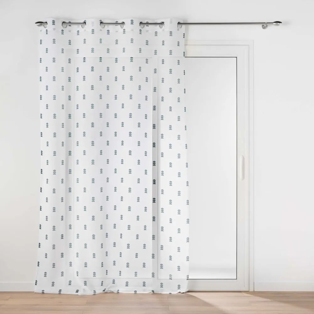 Perdea albă/albastră 140x240 cm Geokid – douceur d'intérieur