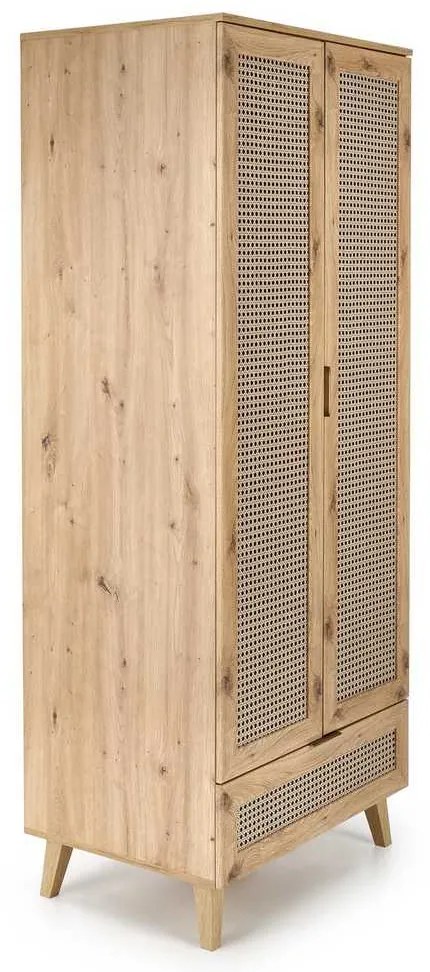 Dulap pentru haine Rustico, stejar artisan