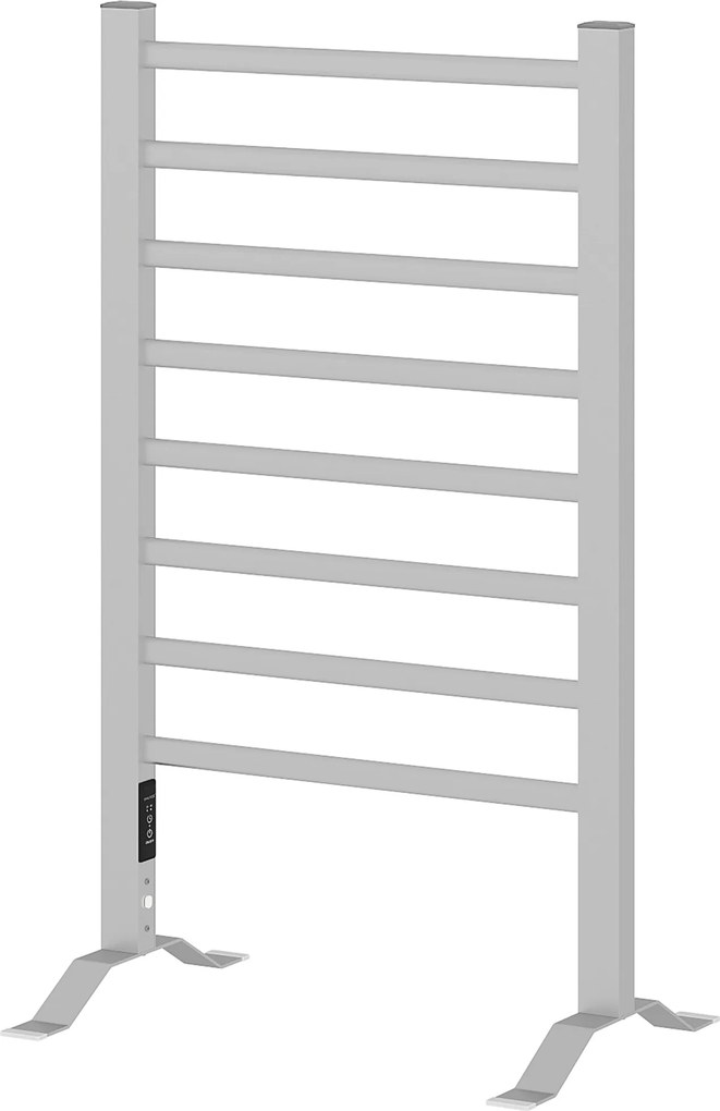 HOMCOM Uscător Electric de Prosoape pentru Perete sau Podea cu Timer și 8 Bare 53x35x90 cm Negru | Aosom Romania