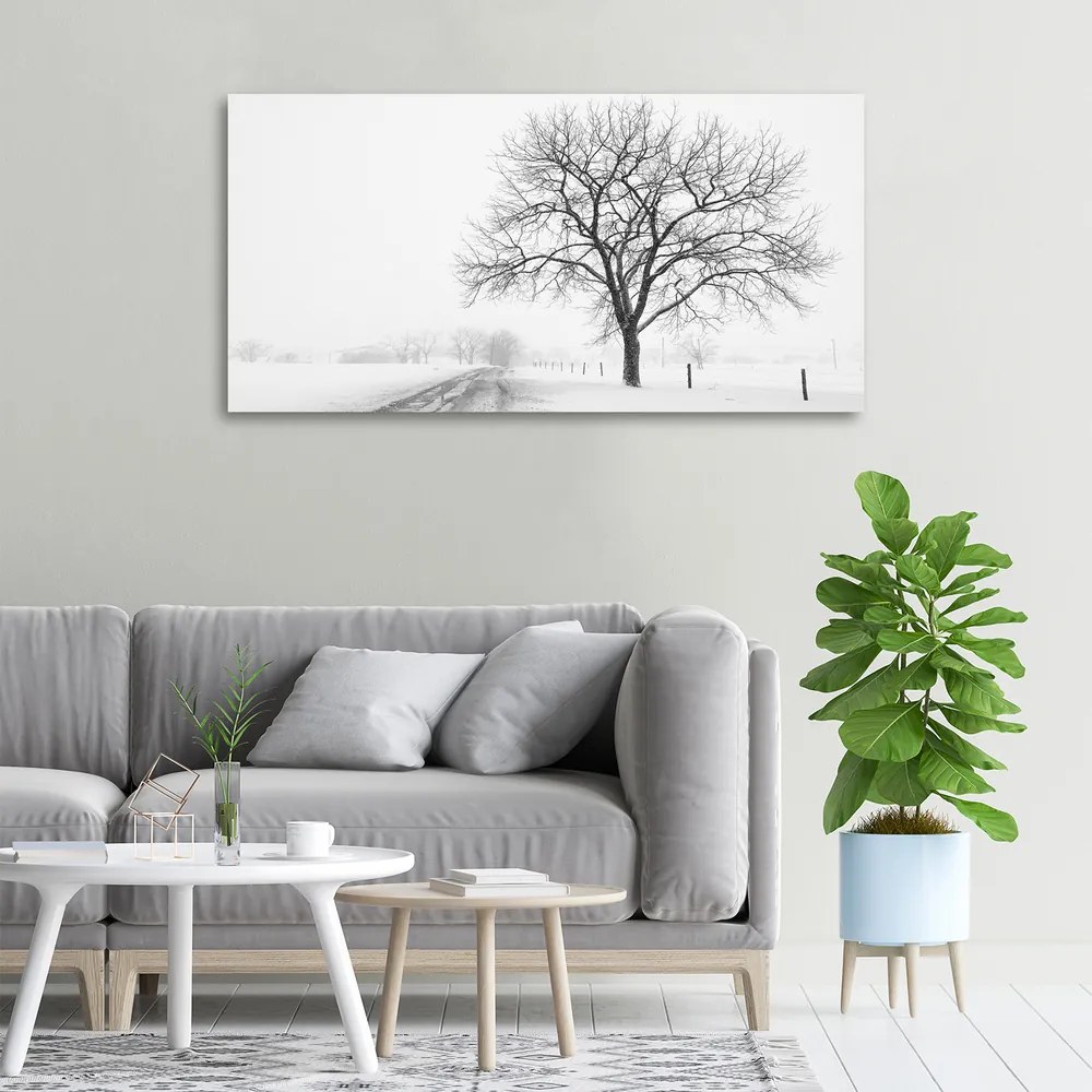 Tablou pe pânză canvas Copac în timpul iernii