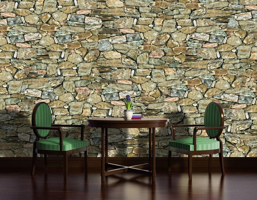 Fototapet - Stone Wall Rock (152,5x104 cm)
