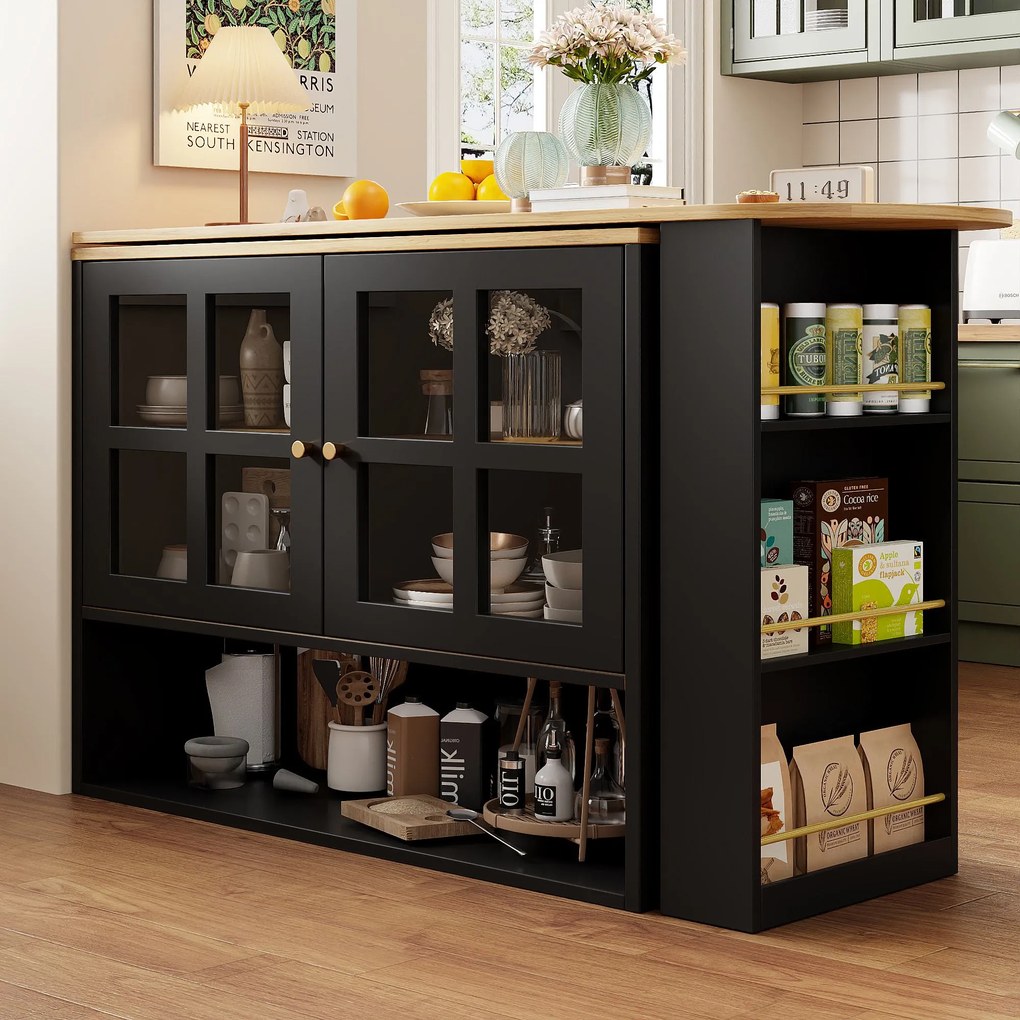 Bar rotativ 360°, Negru | Aosom Romania