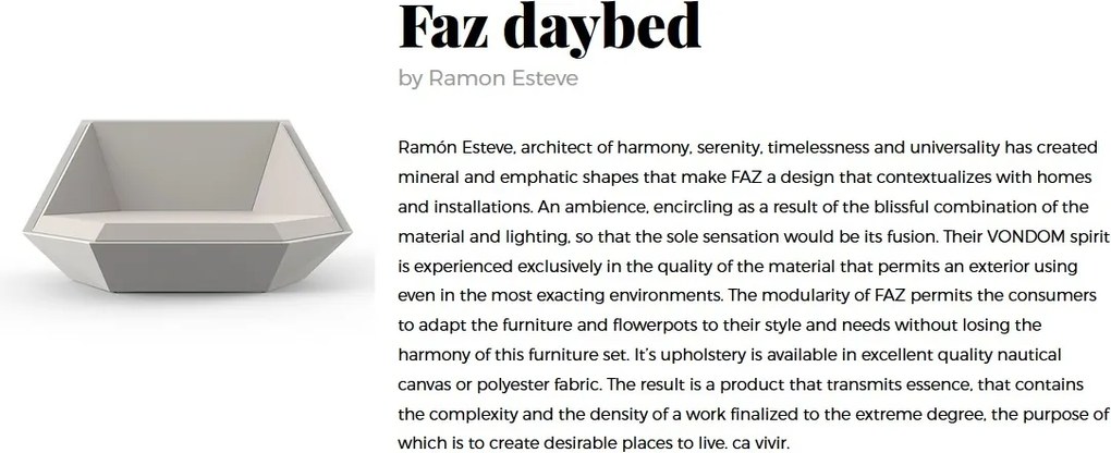 Pat de zi design modern premium lounge FAZ