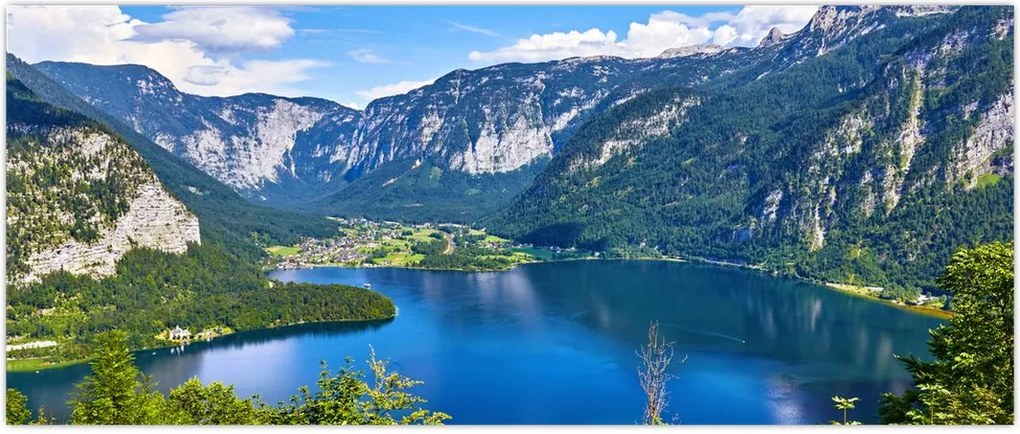 Tablou - Lacul Hallstatt, Hallstatt, Austria (120x50 cm)