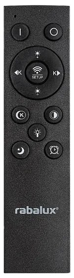 Rabalux TANELI 71314 - Plafonieră LED dimabilă, 56W, 230V, 3000/4000/6000K, crom/negru + telecomandă