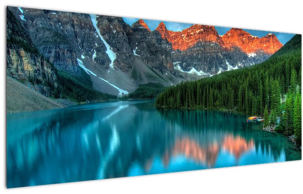 Tablou - Lac turcoaz (120x50 cm)