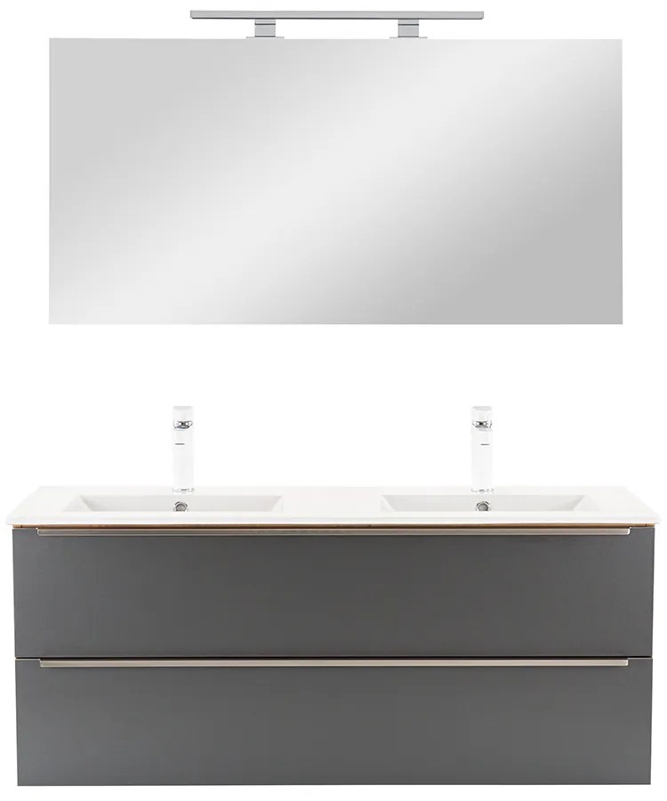 Mobilier complet de baie Vario Trim 120 stejar-antracit