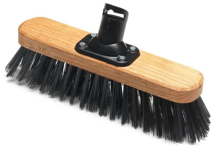 Cap pentru mătură cu fibre dure din plastic reciclat Addis Varnished, 27,5 cm