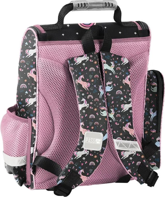 Set școlar pentru fete PASO UNICORN - set școlar din 5 piese cu geantă și accesorii