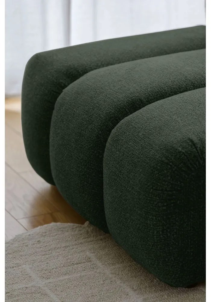 Colțar verde închis (cu colț pe partea stângă/cu șezlong) Shell – Miuform