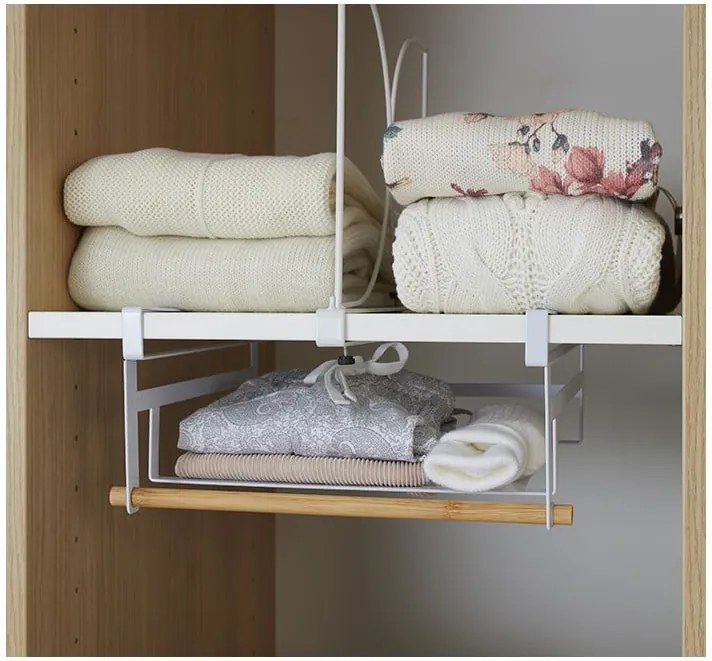 Raft de agățat în șifonier Compactor Under Shelf Basket Rail