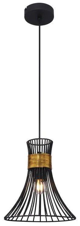 Pendul modern metalic negru-auriu diam. 22cm PURRA 54814H GL