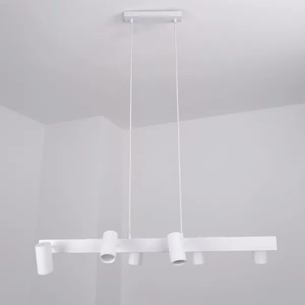 Brilagi - Lustră suspendată pe cablu SELE 6xGU10/30W/230V albă