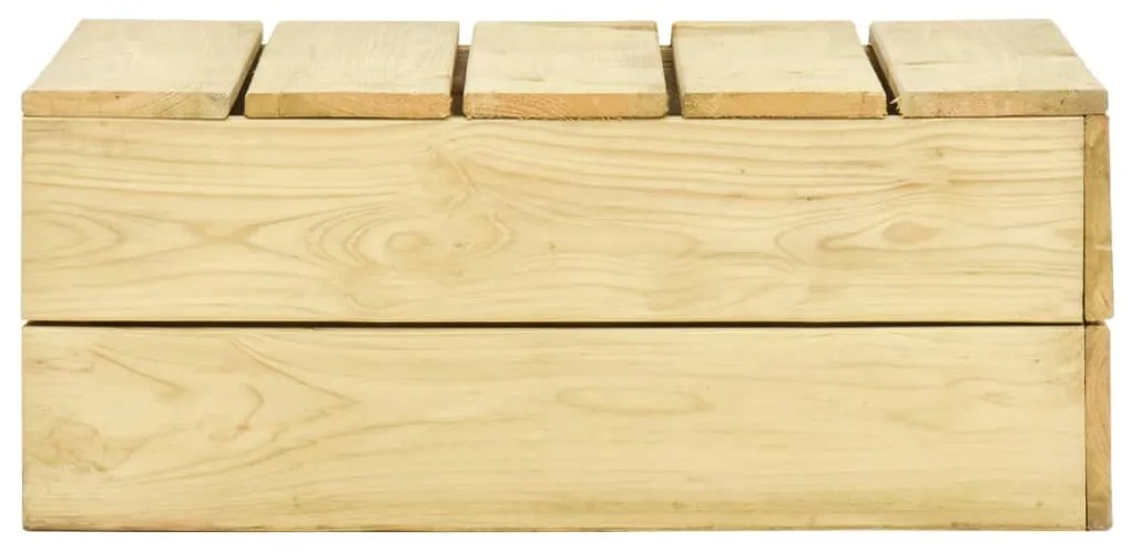 49039 vidaXL Masă de grădină, 75 x 75 x 31 cm, lemn de pin tratat