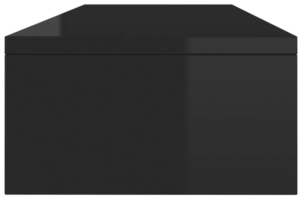 Suport monitor, negru foarte lucios, 100 x 24 x 13 cm, PAL negru foarte lucios