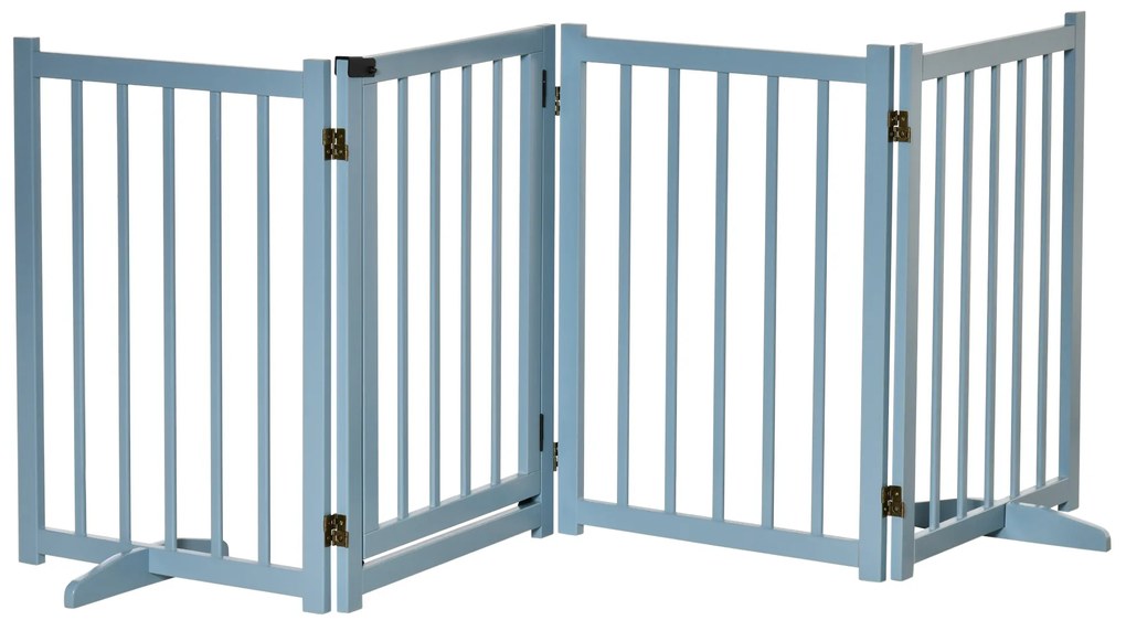 PawHut Poartă de Siguranță Pliabilă pentru Câini Talie Mică/Medie 237.5x36x80 cm Gri | Aosom Romania