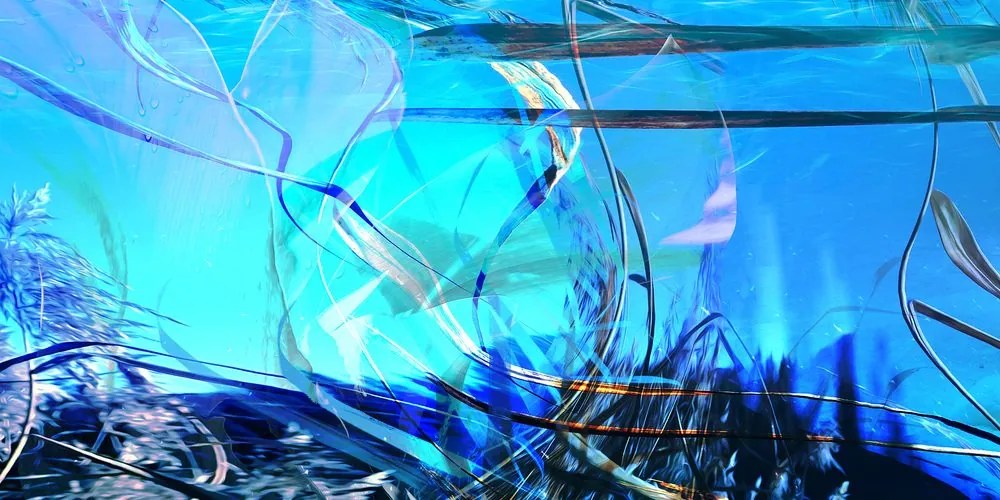 Tablou abstracția lumii subacvatice