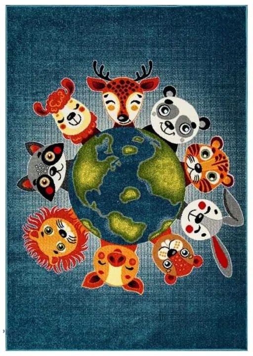 Covor Kolibri Albastru Pentru Copii 11440 Selectează mărime: 160 X 230