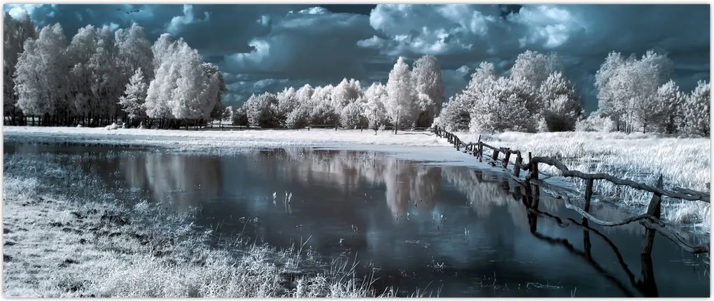 Tablou - Peisaj înghețat (120x50 cm)