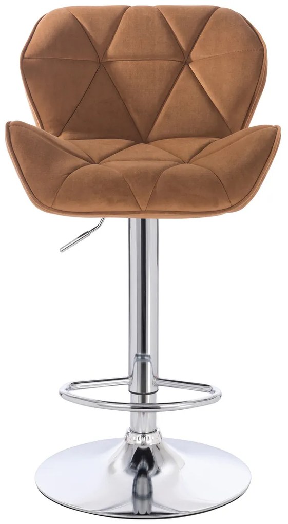 HR111W Scaun Galben Miere Velur Bază Cromata