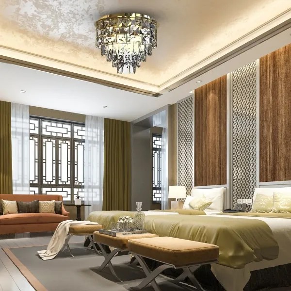 Plafonieră LUXURIA 9xE14/40W/230V d. 48 cm auriu