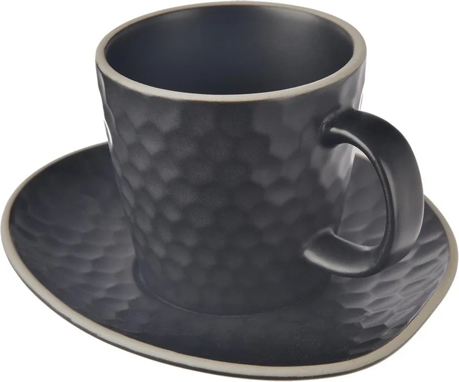 Ceașcă neagră pentru cappuccino din ceramică 250 ml Tea Time – Orion