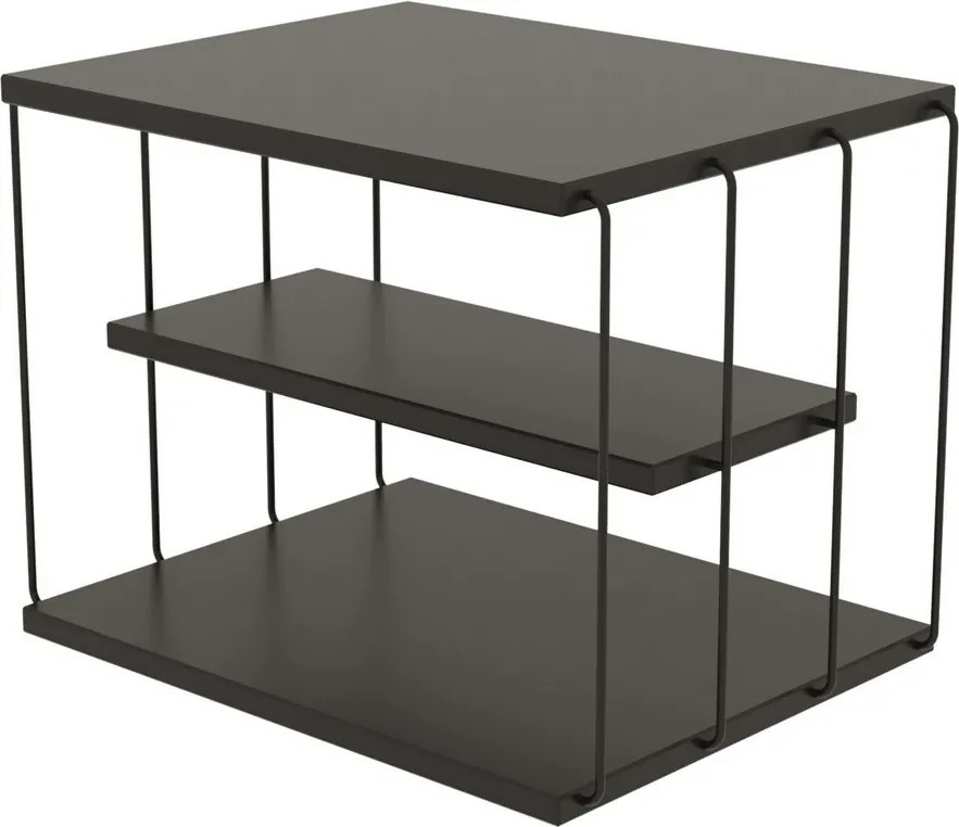 Măsuță de depozitare Lifon Anthracite and Black