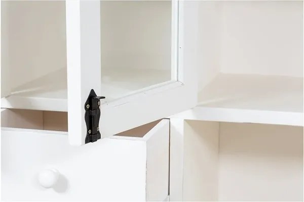 Vitrina, L156 50 H200 cm, 4 usi si sertare