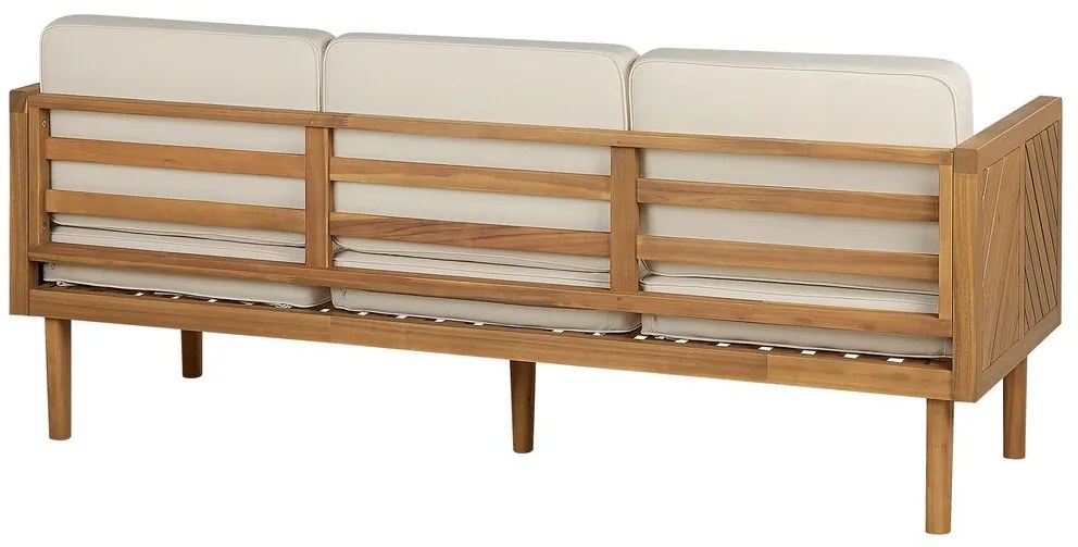 Set mobilier de grădină Blas (lemn deschis de salcâm + crem). 1077937