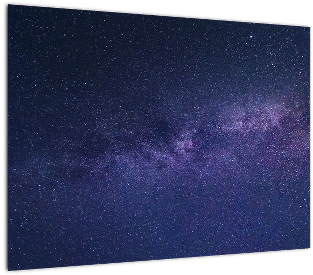 Tablou pe sticlă cerului nocturn (70x50 cm)