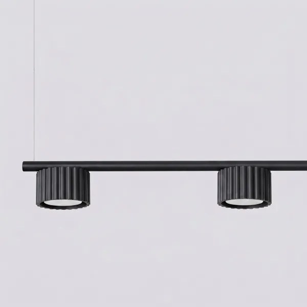 Sollux SL.2696 - Lustră suspendată pe cablu AURA 4xGX53/10W/230V neagră